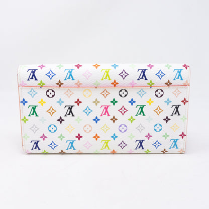 Louis-vuitton Sarah Wallet Multicolore White