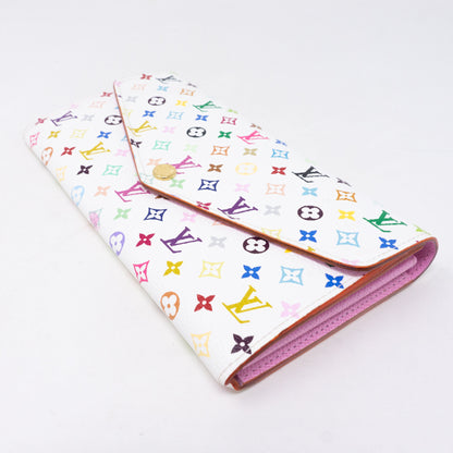 Louis-vuitton Sarah Wallet Multicolore White