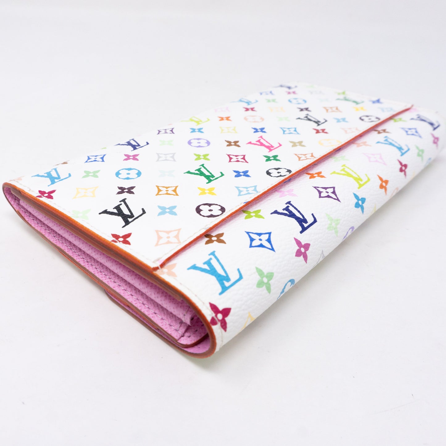 Louis-vuitton Sarah Wallet Multicolore White