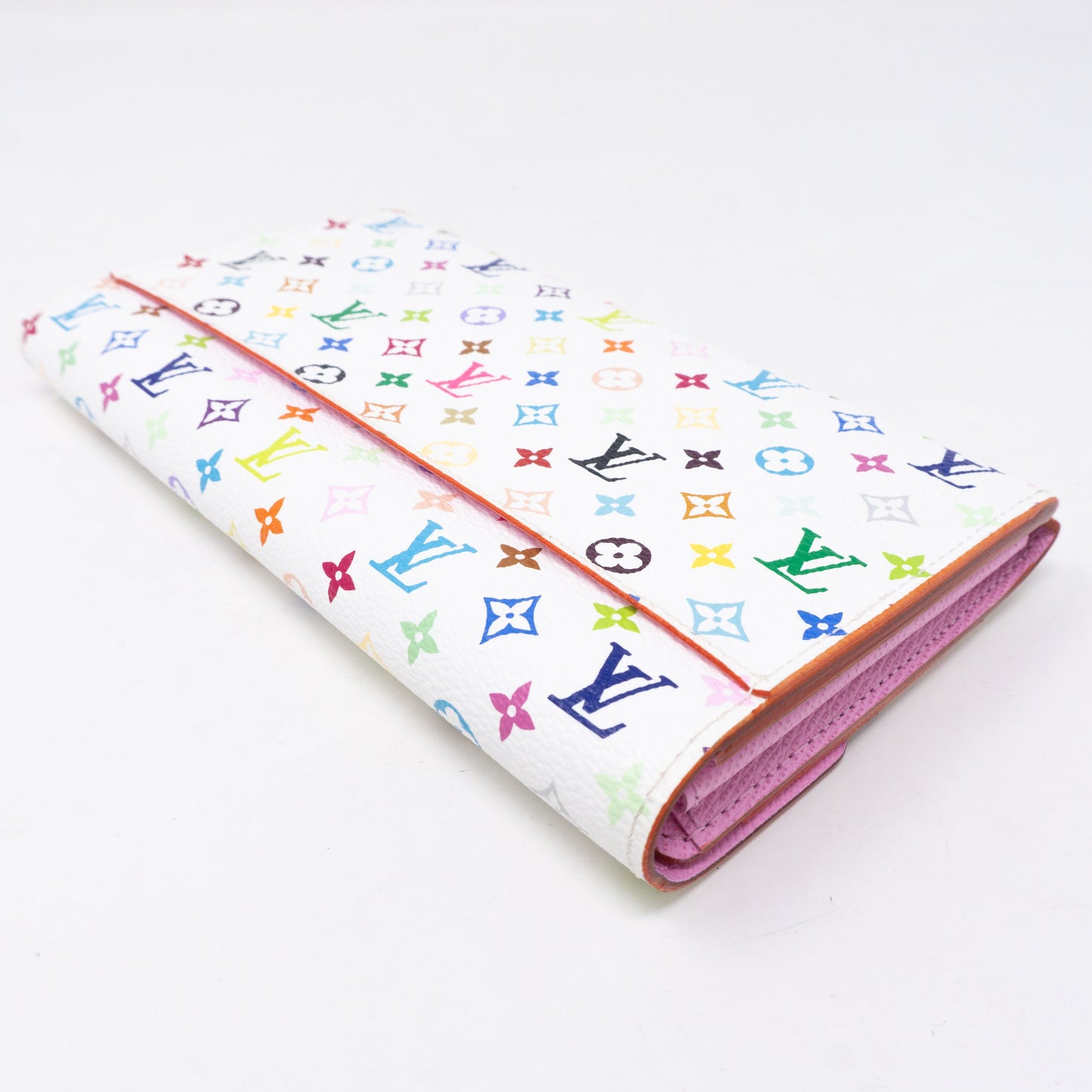 Louis-vuitton Sarah Wallet Multicolore White