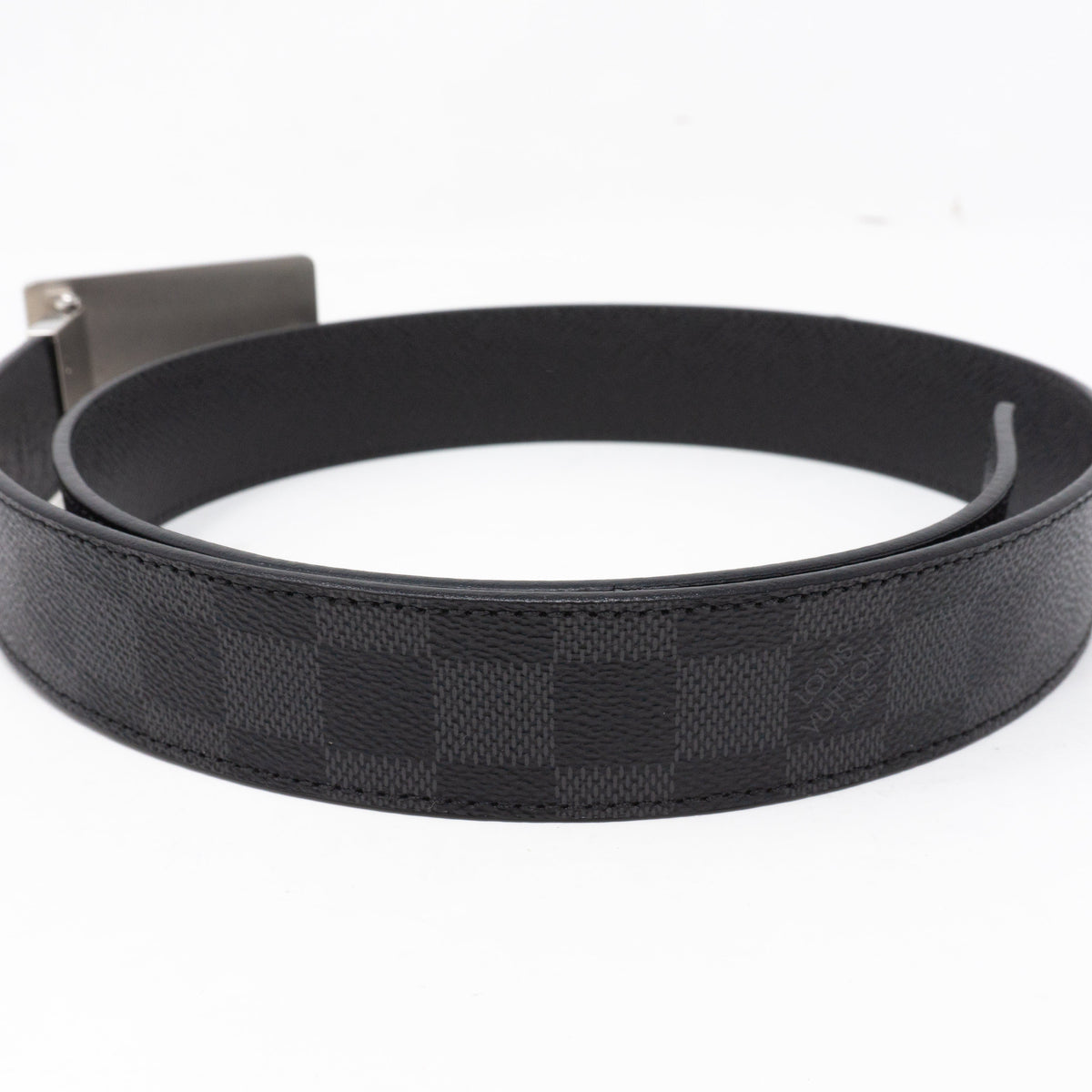 Louis-vuitton Inventeur Reversible Belt Damier Graphite 85 cm