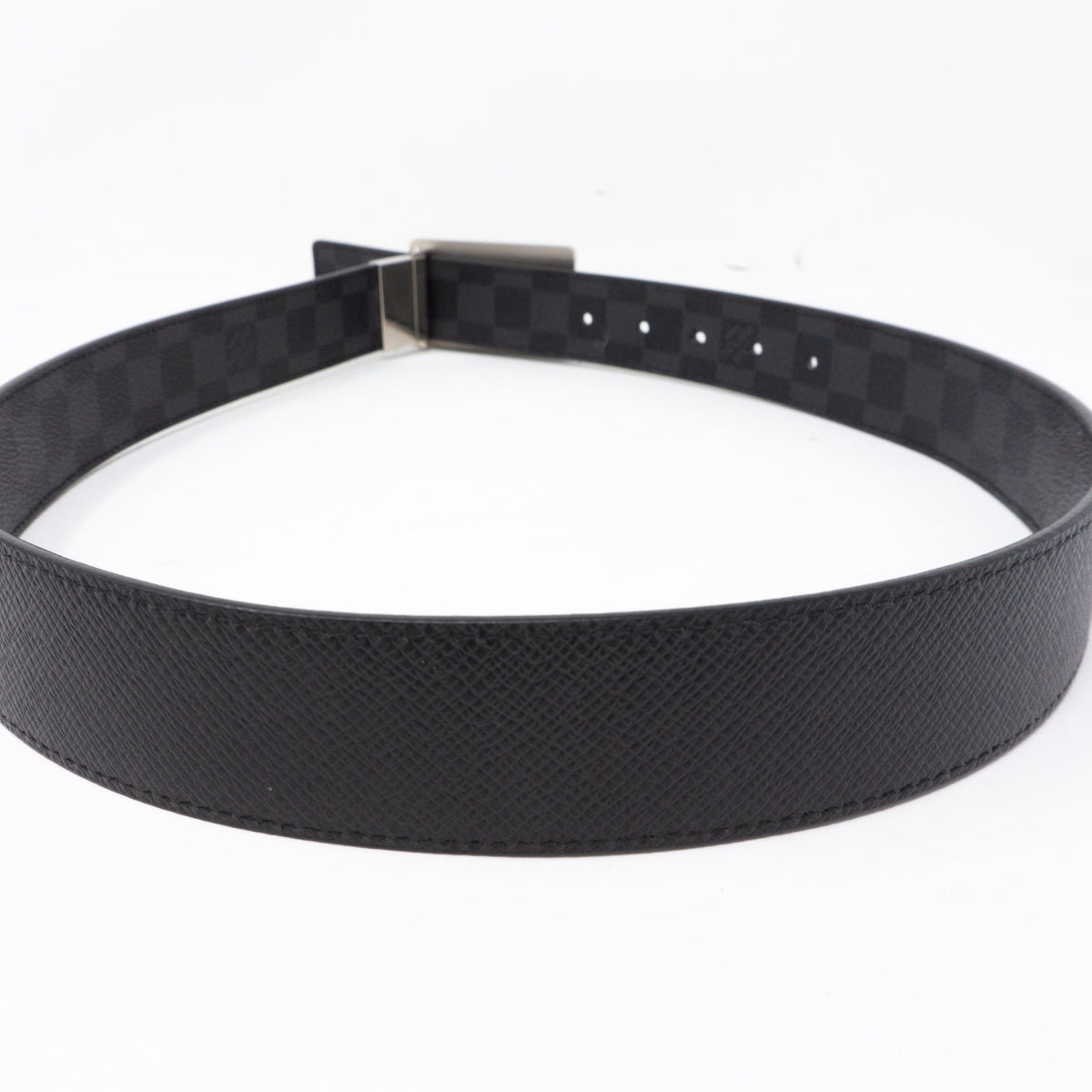 Louis-vuitton Inventeur Reversible Belt Damier Graphite 85 cm