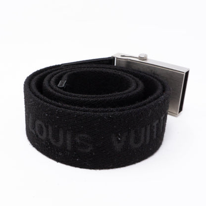 Louis-vuitton Bengale Inventeur Belt Black 85 cm