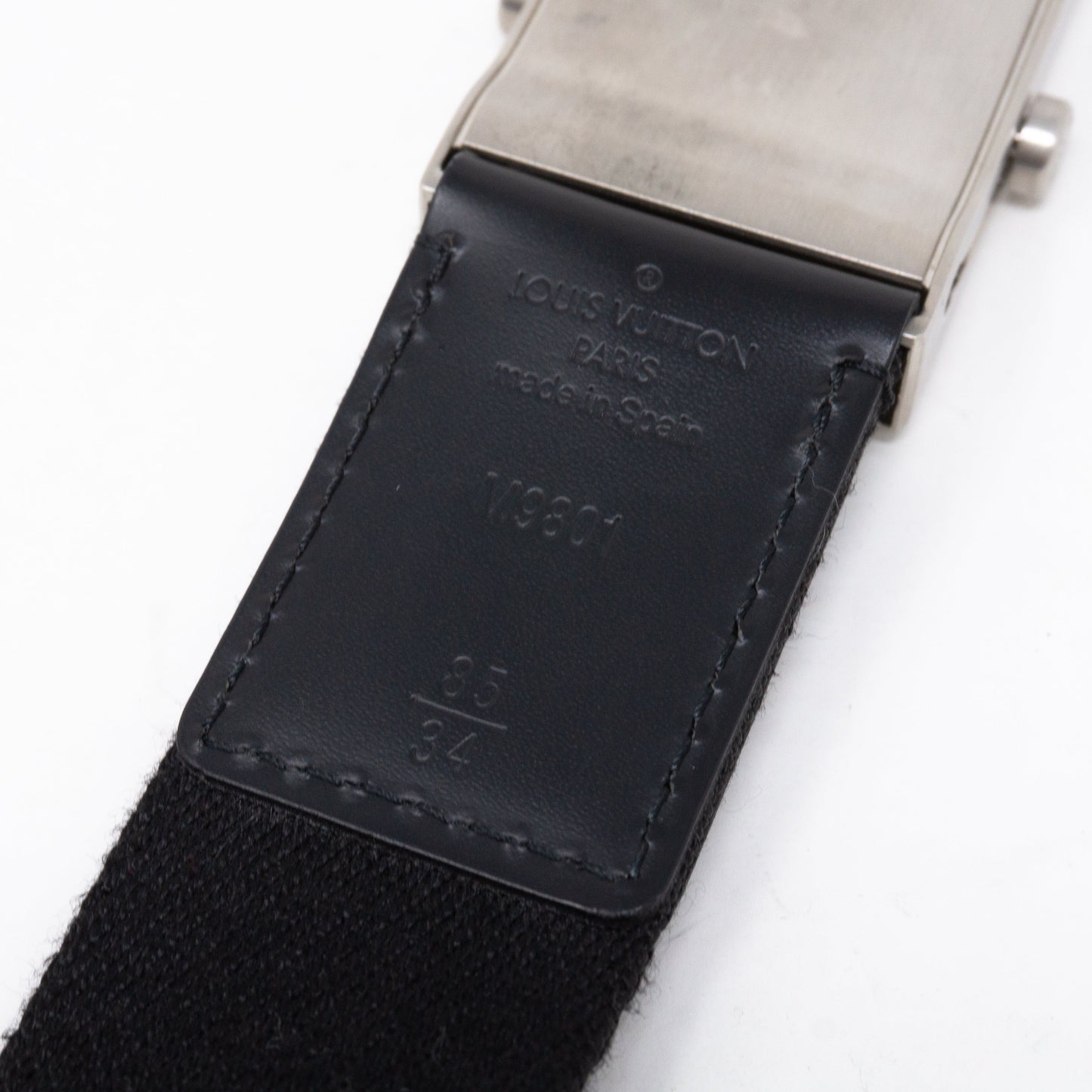 Louis-vuitton Bengale Inventeur Belt Black 85 cm
