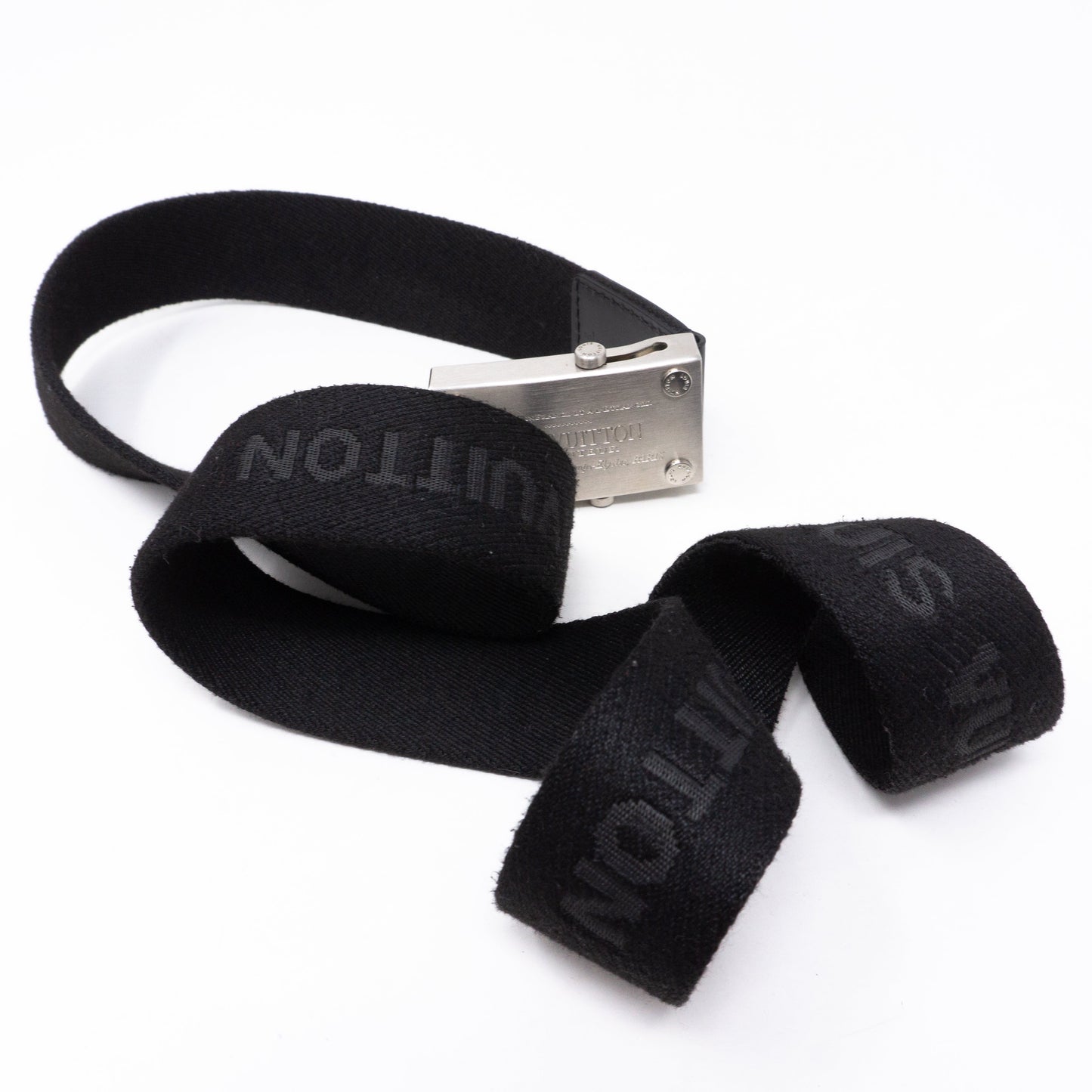 Louis-vuitton Bengale Inventeur Belt Black 85 cm