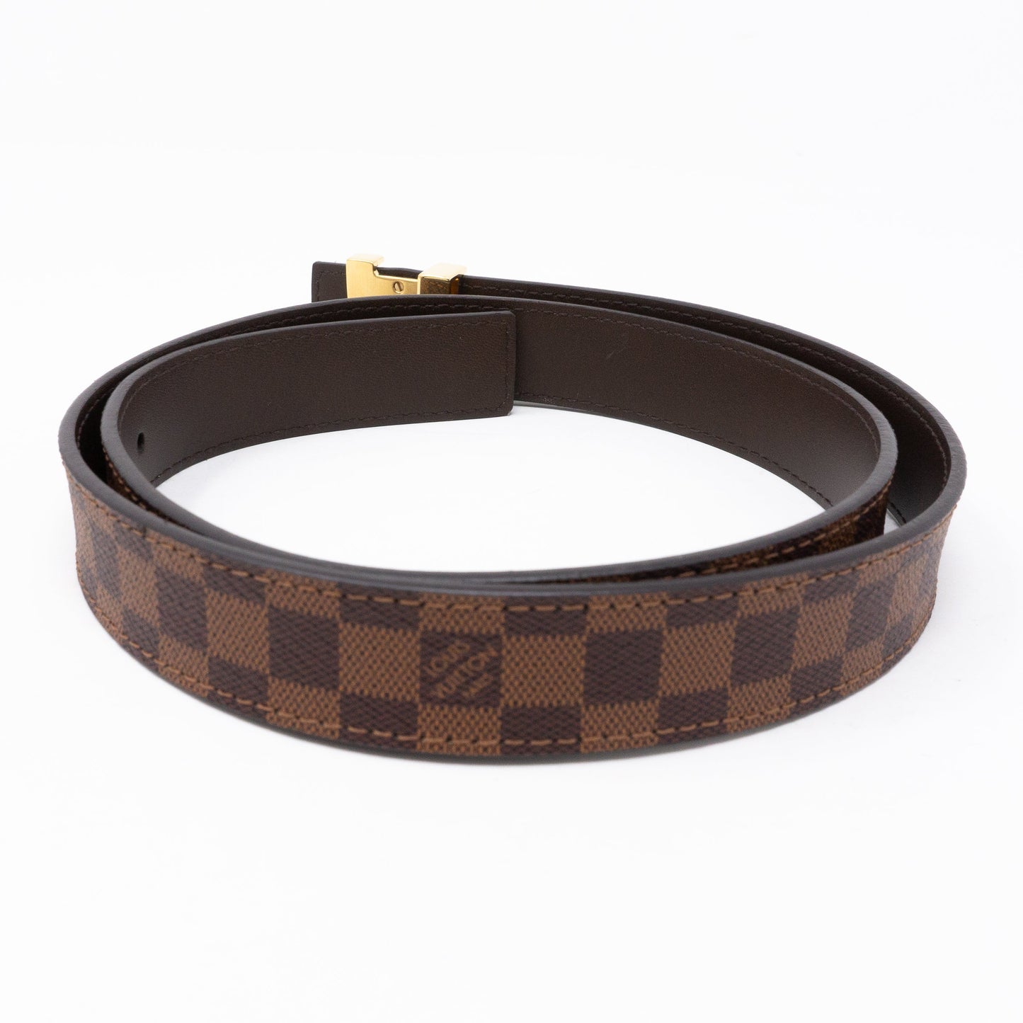 Louis-vuitton LV Belt Mini Damier Ebene 25 mm 80 cm