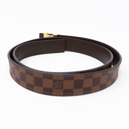Louis-vuitton LV Belt Mini Damier Ebene 25 mm 80 cm