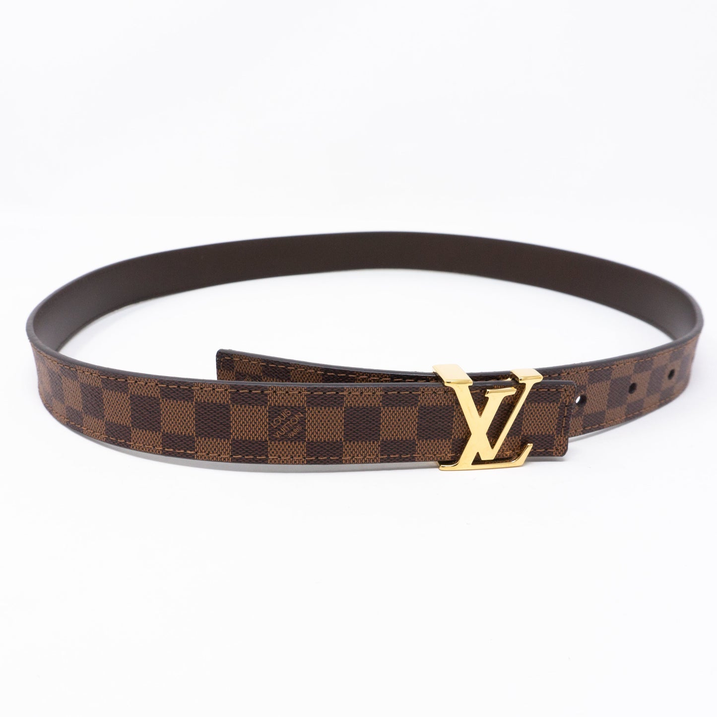 Louis-vuitton LV Belt Mini Damier Ebene 25 mm 80 cm
