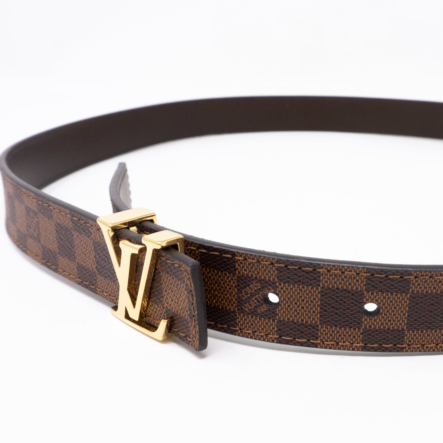 Louis-vuitton LV Belt Mini Damier Ebene 25 mm 80 cm