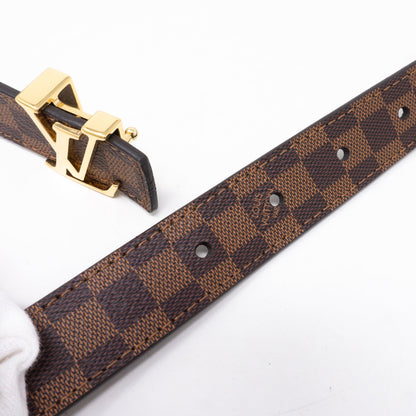 Louis-vuitton LV Belt Mini Damier Ebene 25 mm 80 cm