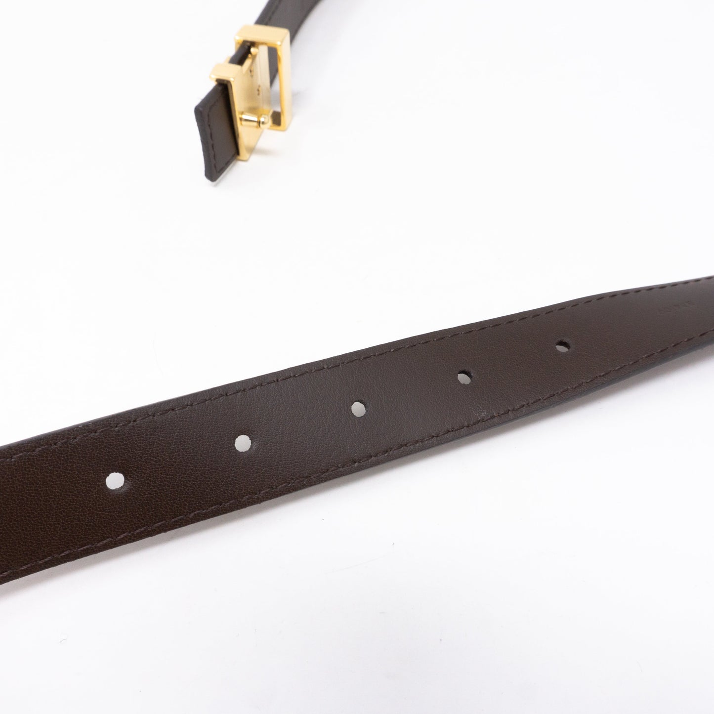 Louis-vuitton LV Belt Mini Damier Ebene 25 mm 80 cm