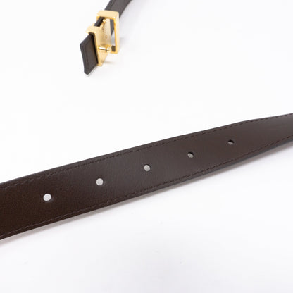 Louis-vuitton LV Belt Mini Damier Ebene 25 mm 80 cm