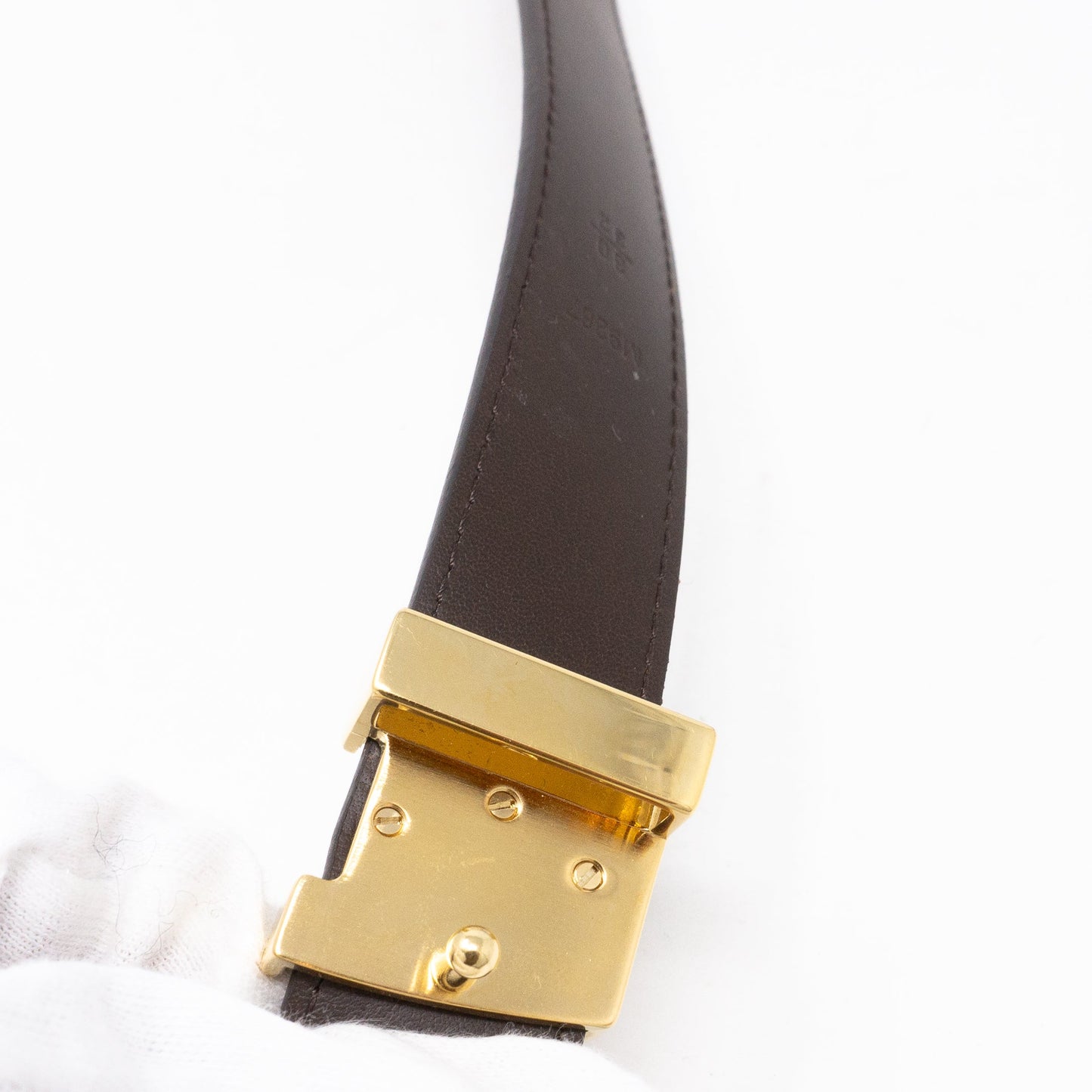 Louis-vuitton LV Belt Mini Damier Ebene 25 mm 80 cm