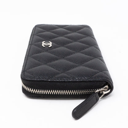 Medium Zipped Wallet Black Caviar