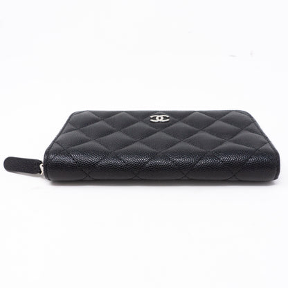 Medium Zipped Wallet Black Caviar