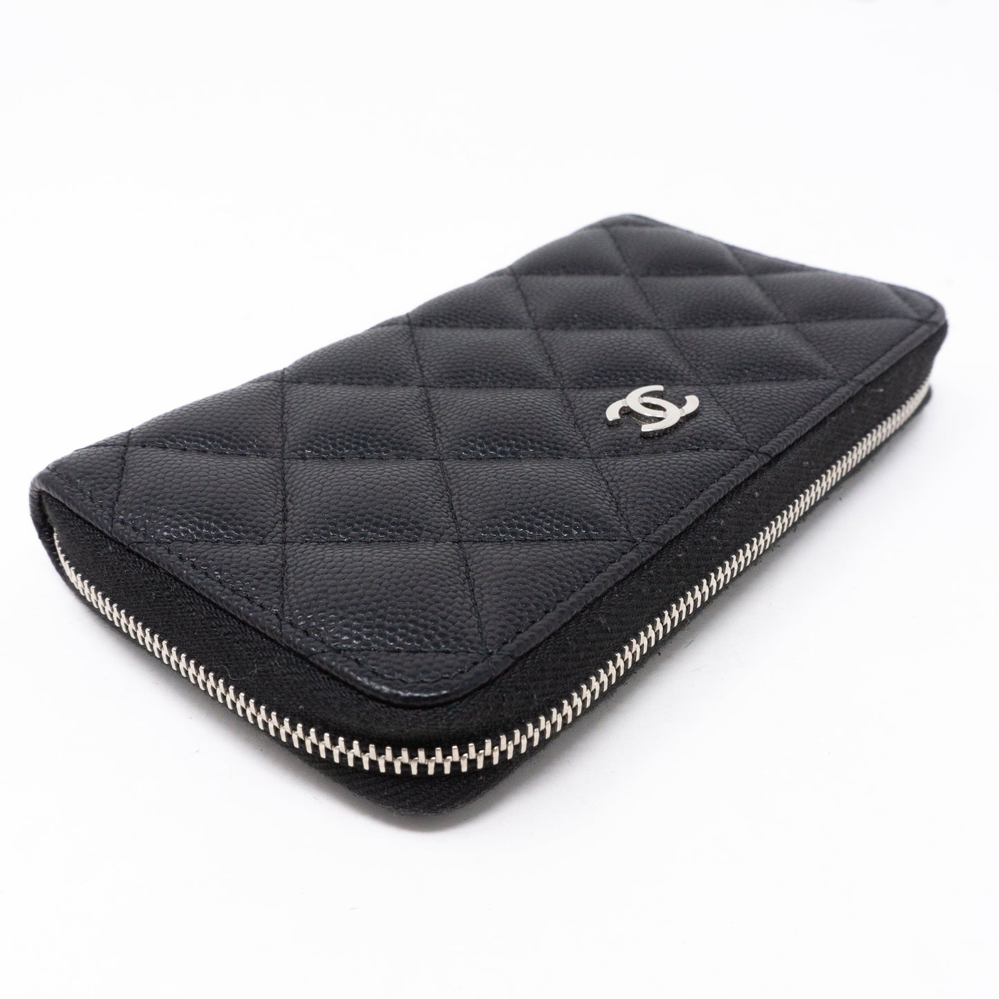 Medium Zipped Wallet Black Caviar