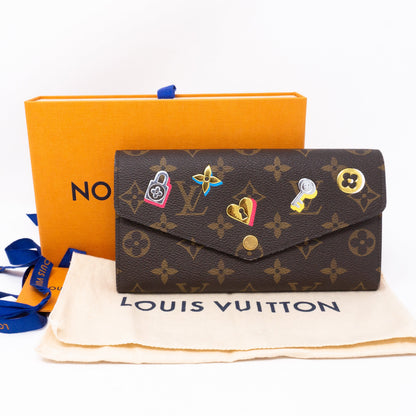 Louis-vuitton Sarah Wallet Monogram Love Lock