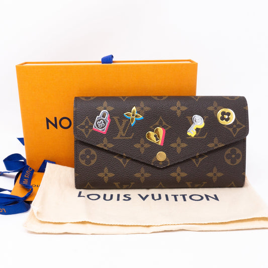 Louis-vuitton Sarah Wallet Monogram Love Lock