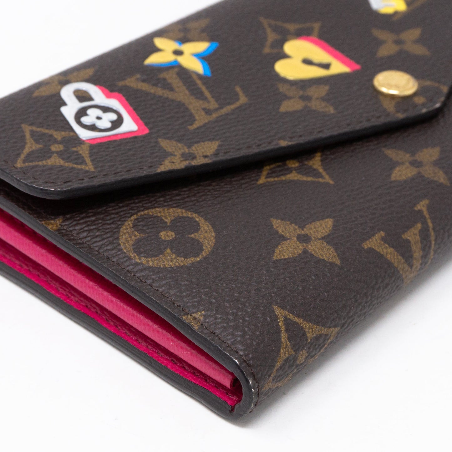 Louis-vuitton Sarah Wallet Monogram Love Lock