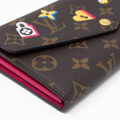 Louis-vuitton Sarah Wallet Monogram Love Lock