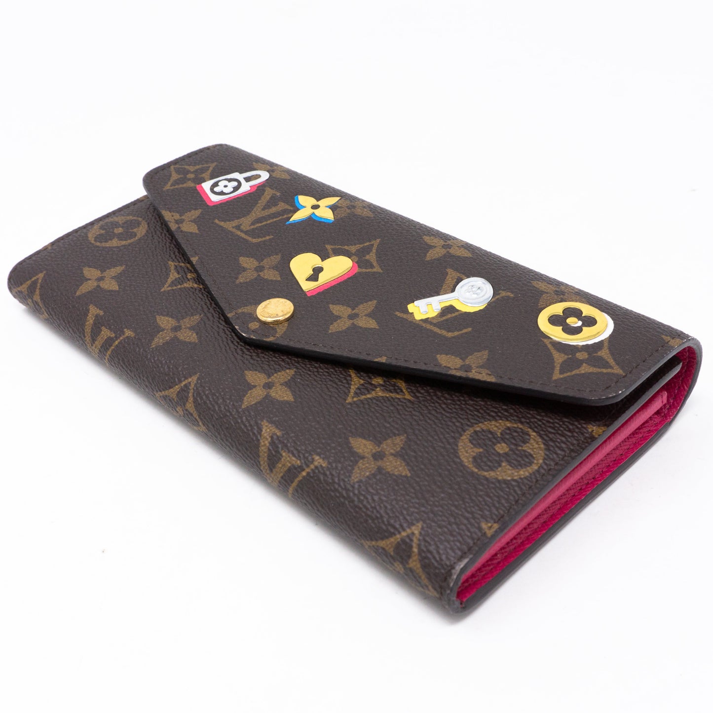 Louis-vuitton Sarah Wallet Monogram Love Lock