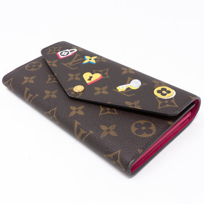 Louis-vuitton Sarah Wallet Monogram Love Lock