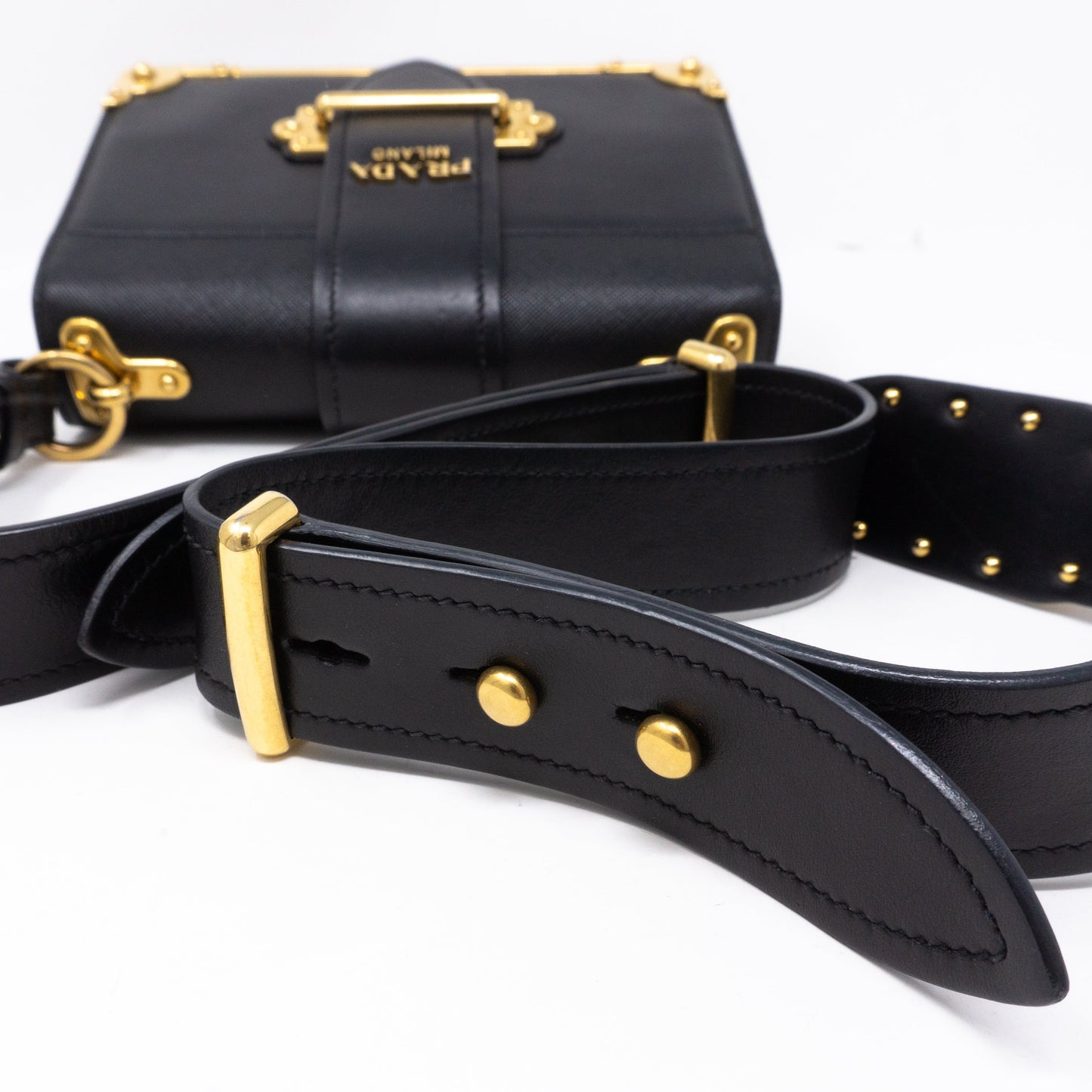 Cahier Black Leather Bag