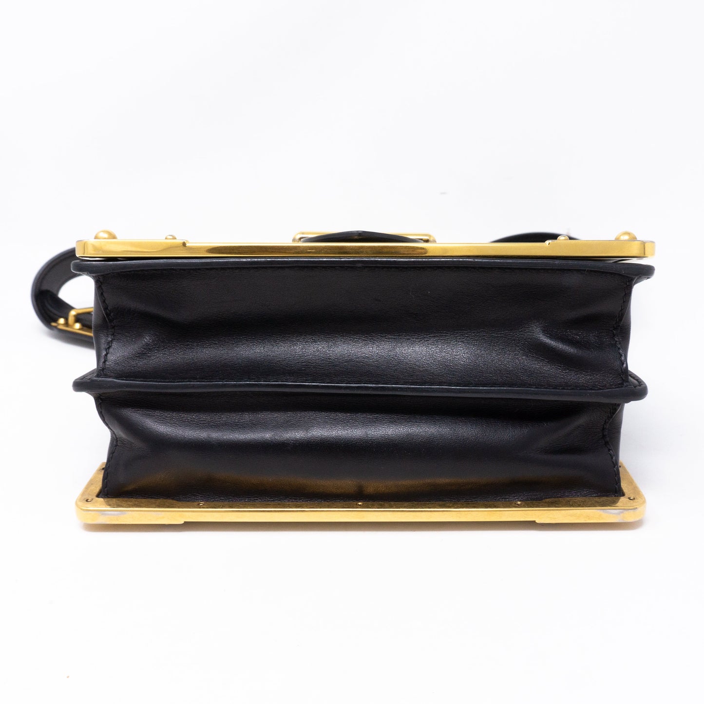 Cahier Black Leather Bag