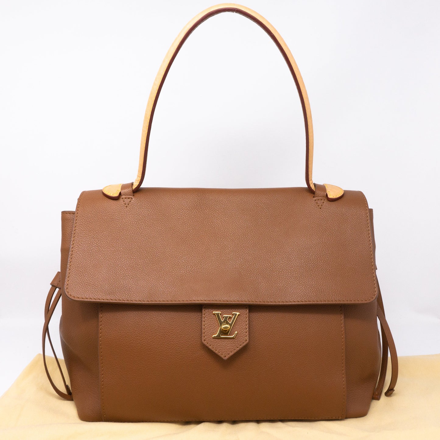 Louis-vuitton LockMe MM Brown Leather
