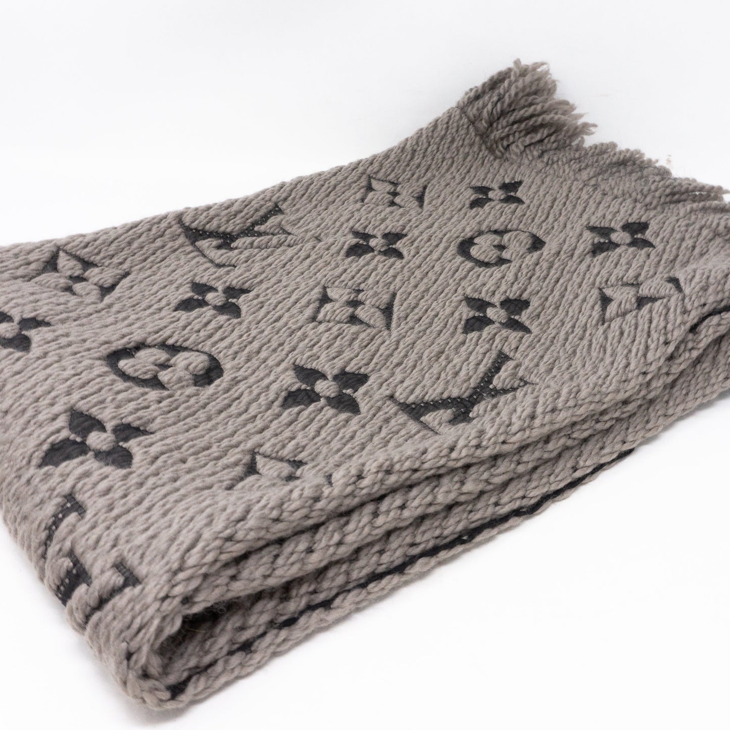 Louis-vuitton Logomania Scarf Gray