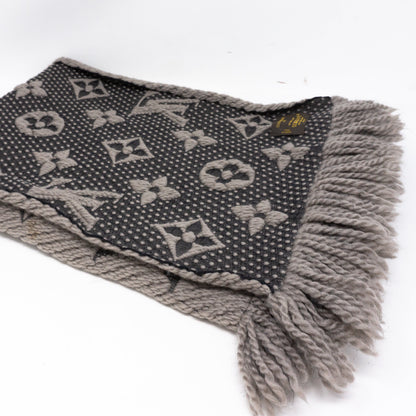 Louis-vuitton Logomania Scarf Gray