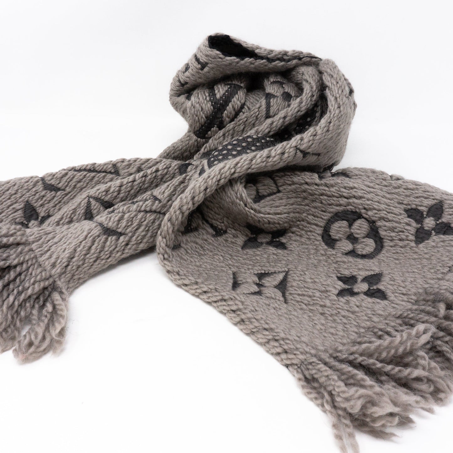 Louis-vuitton Logomania Scarf Gray