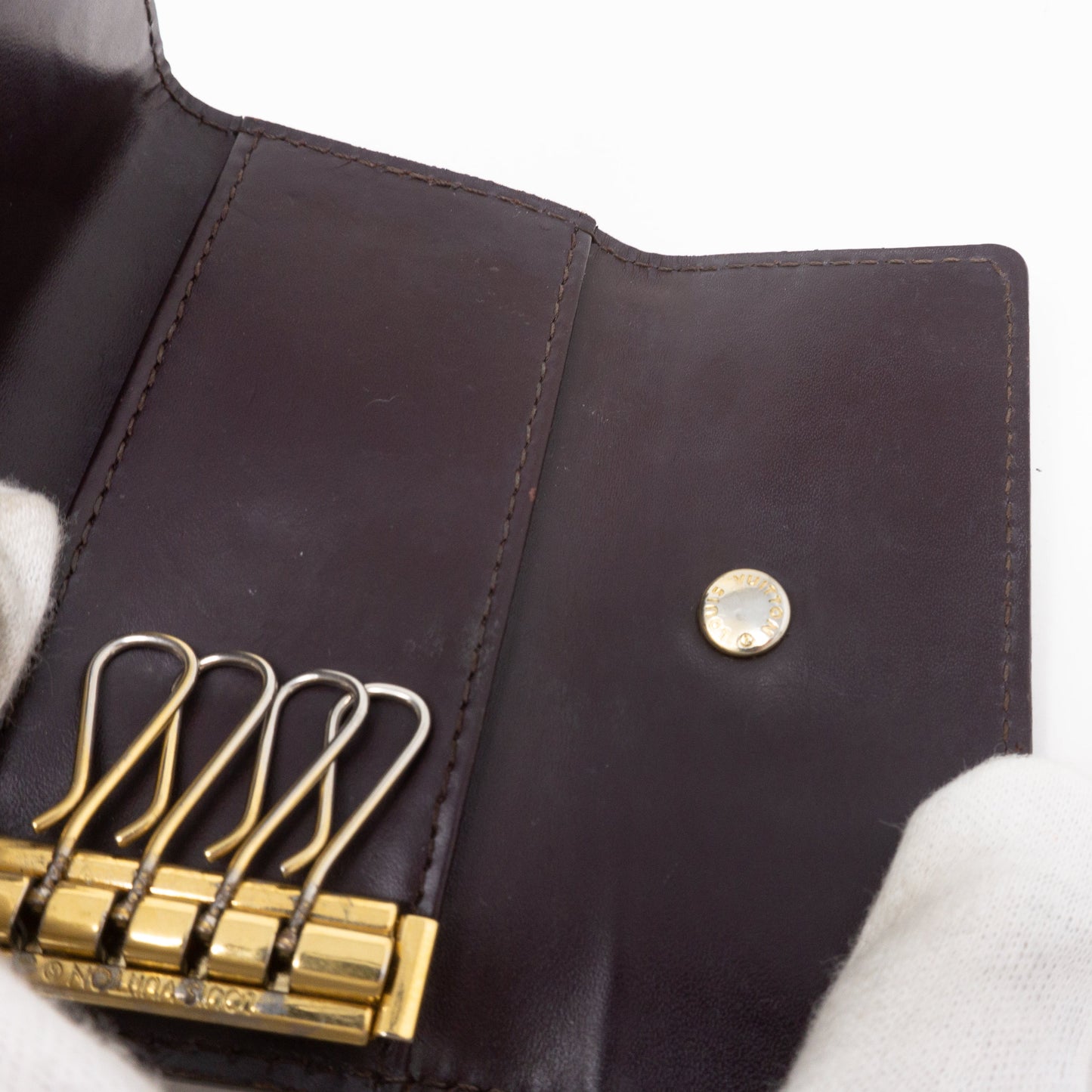 Louis-vuitton Key Holder Vernis Amarante