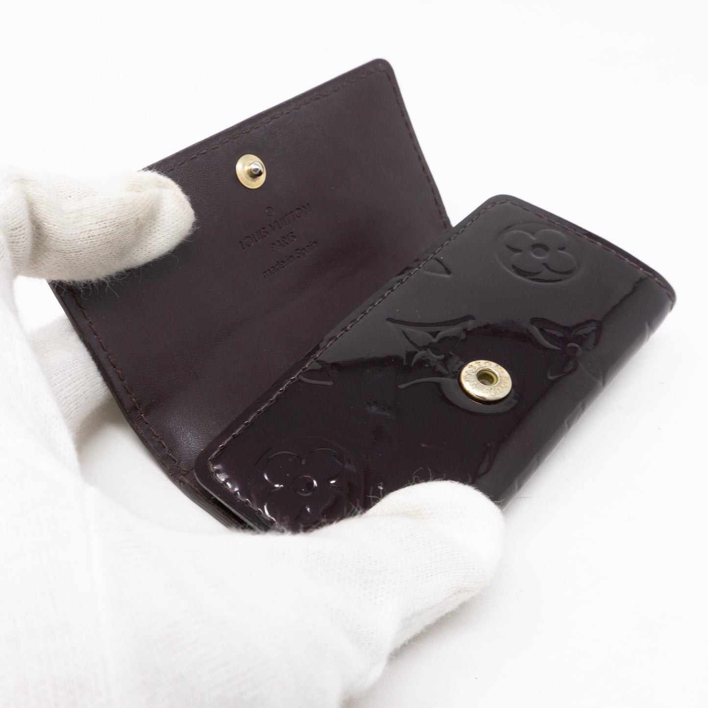 Louis-vuitton Key Holder Vernis Amarante