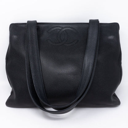 CC Shoulder Tote Black Caviar