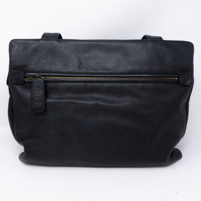 CC Shoulder Tote Black Caviar