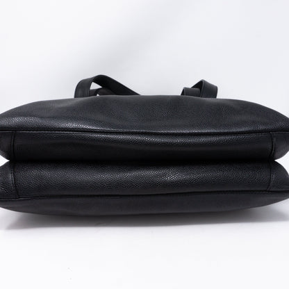 CC Shoulder Tote Black Caviar