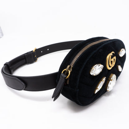 GG Marmont Matelasse Belt Bag Velvet