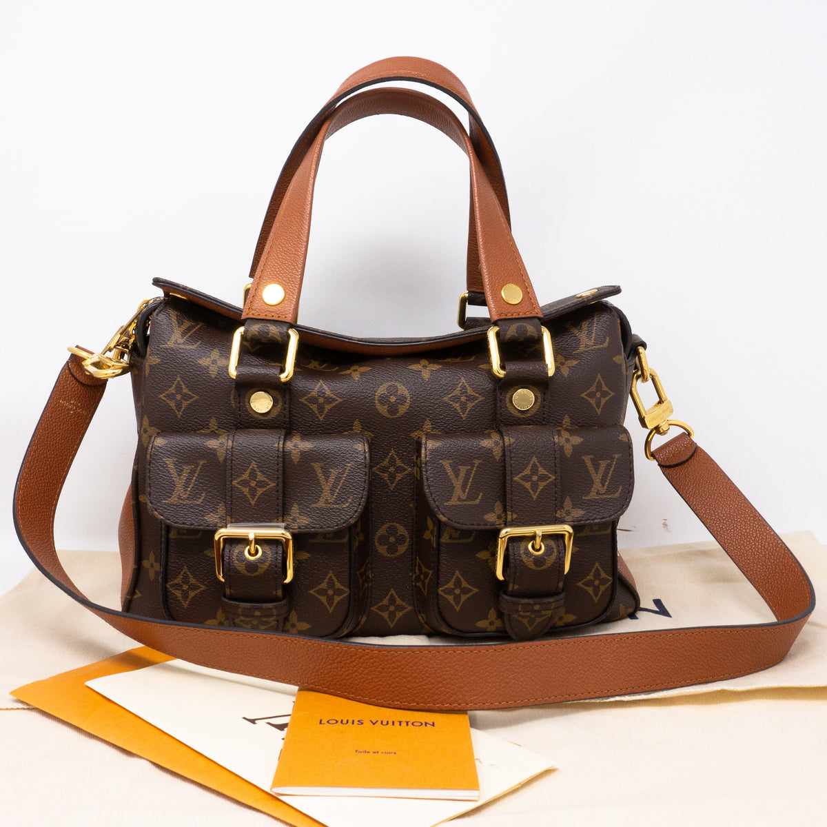 Louis-vuitton Manhattan NM Monogram Caramel
