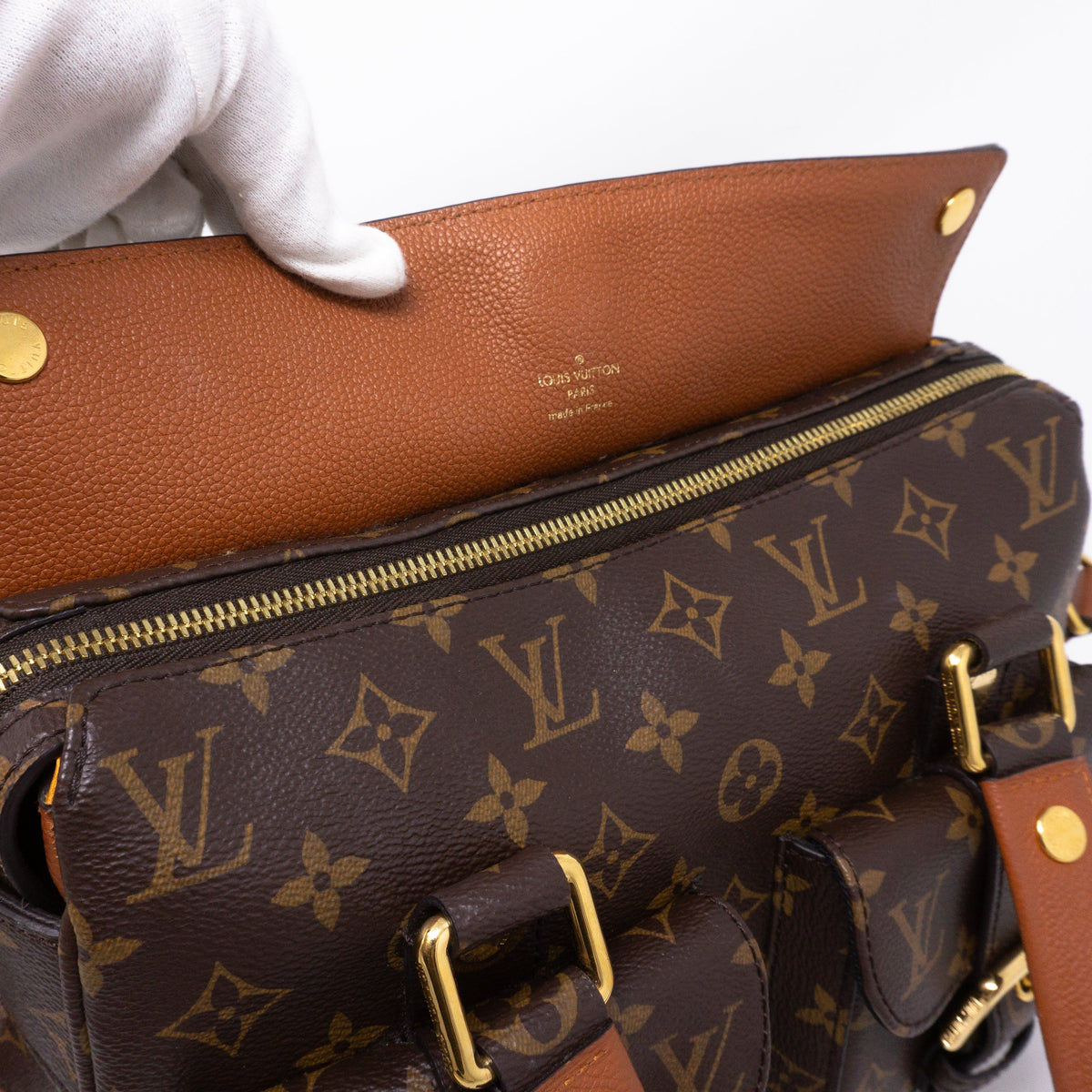 Louis-vuitton Manhattan NM Monogram Caramel