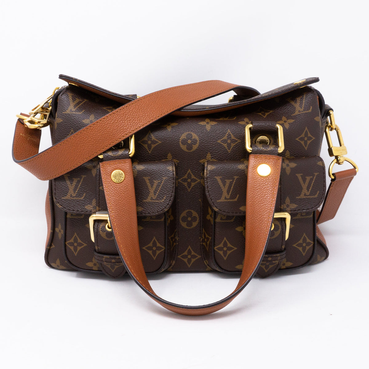 Louis-vuitton Manhattan NM Monogram Caramel
