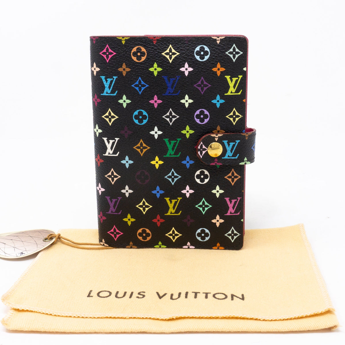 Louis-vuitton Small Ring Agenda Cover Multicolore Black