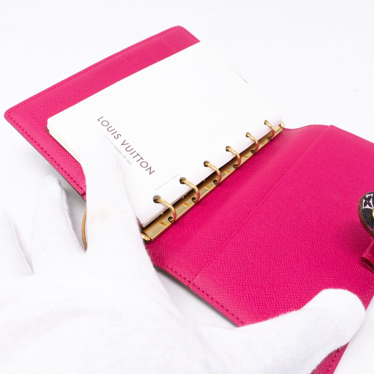 Louis-vuitton Small Ring Agenda Cover Multicolore Black