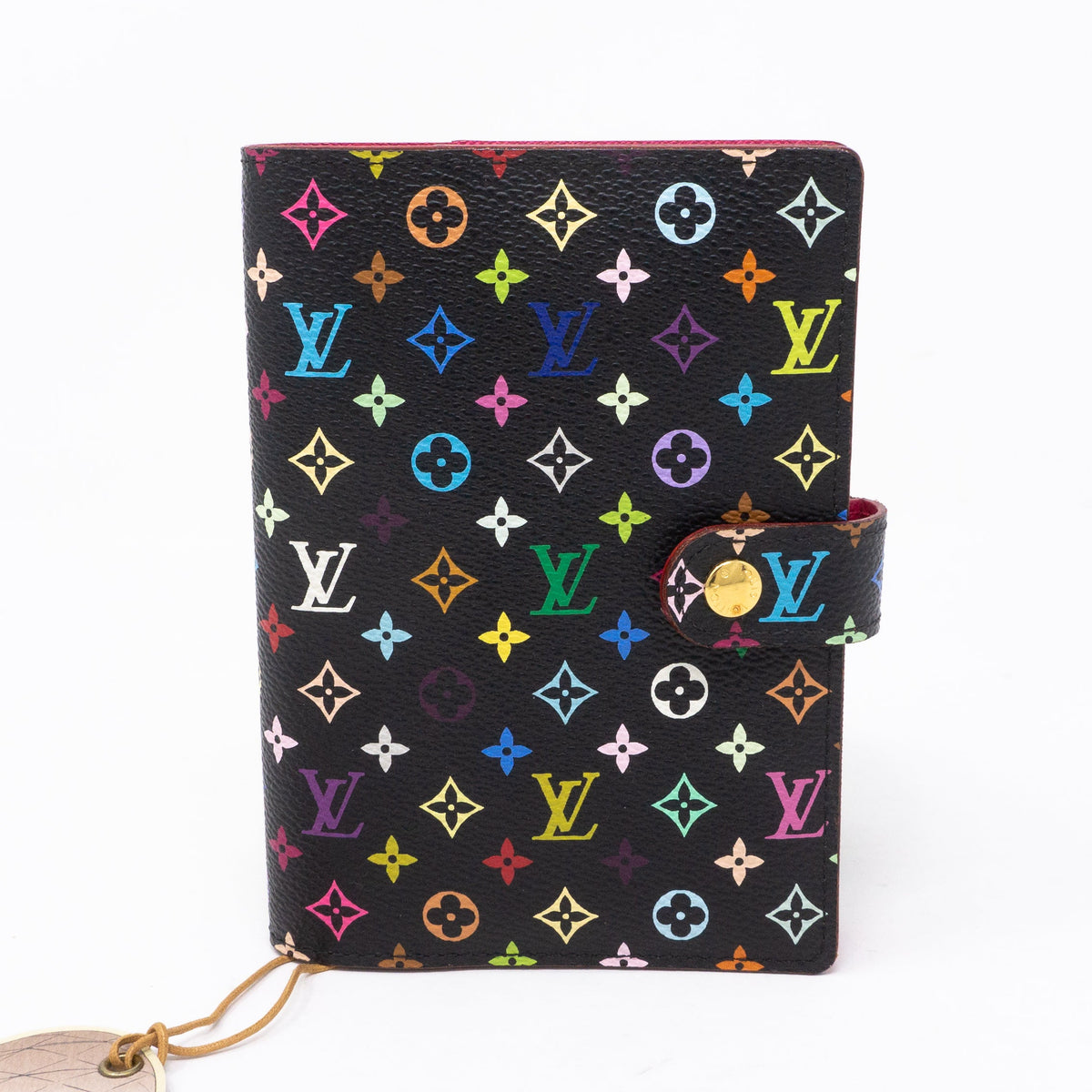 Louis-vuitton Small Ring Agenda Cover Multicolore Black