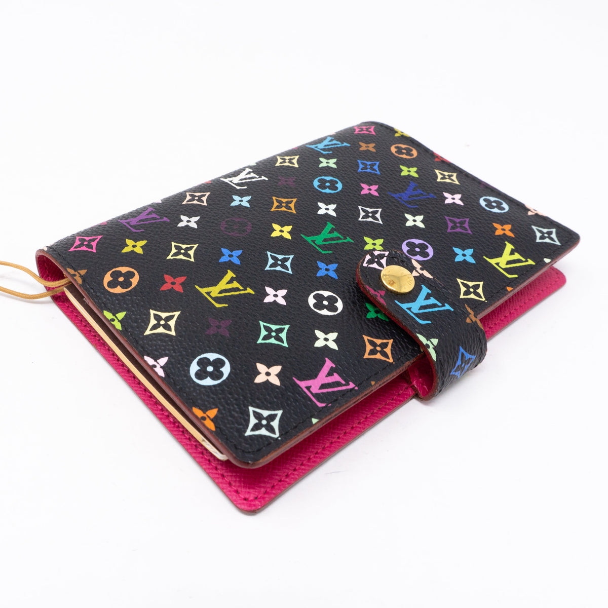 Louis-vuitton Small Ring Agenda Cover Multicolore Black