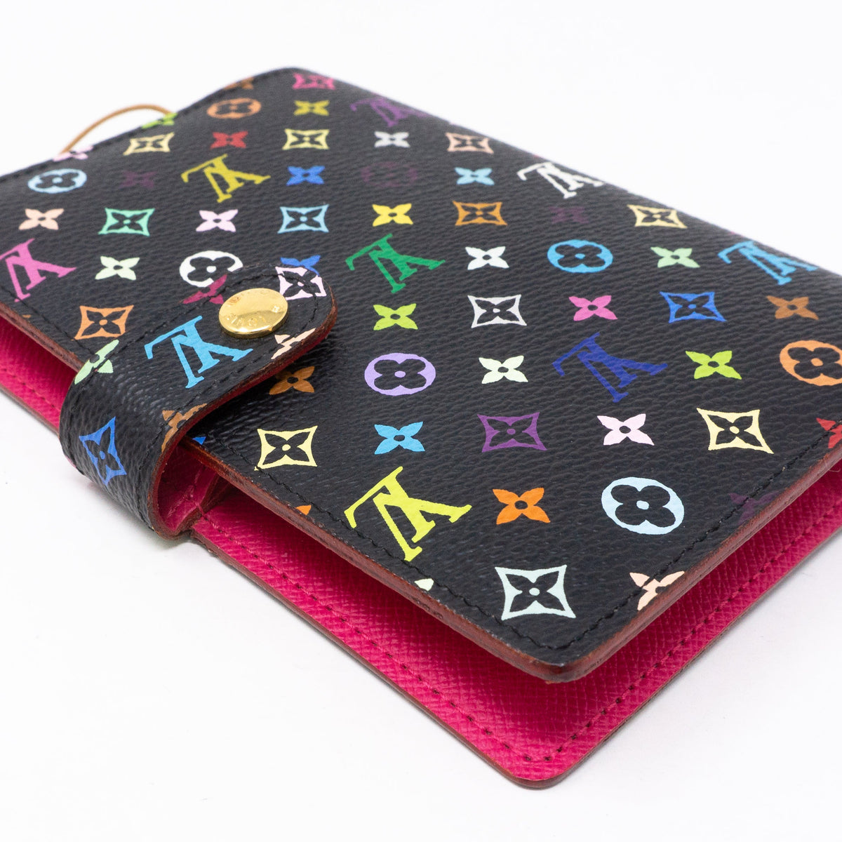 Louis-vuitton Small Ring Agenda Cover Multicolore Black