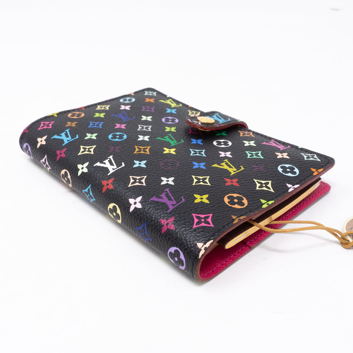 Louis-vuitton Small Ring Agenda Cover Multicolore Black