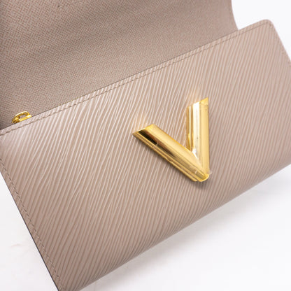 Louis-vuitton Twist Wallet Epi Leather Galet Grey