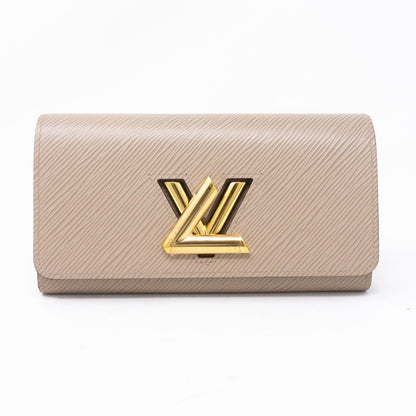 Louis-vuitton Twist Wallet Epi Leather Galet Grey