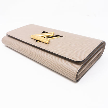 Louis-vuitton Twist Wallet Epi Leather Galet Grey